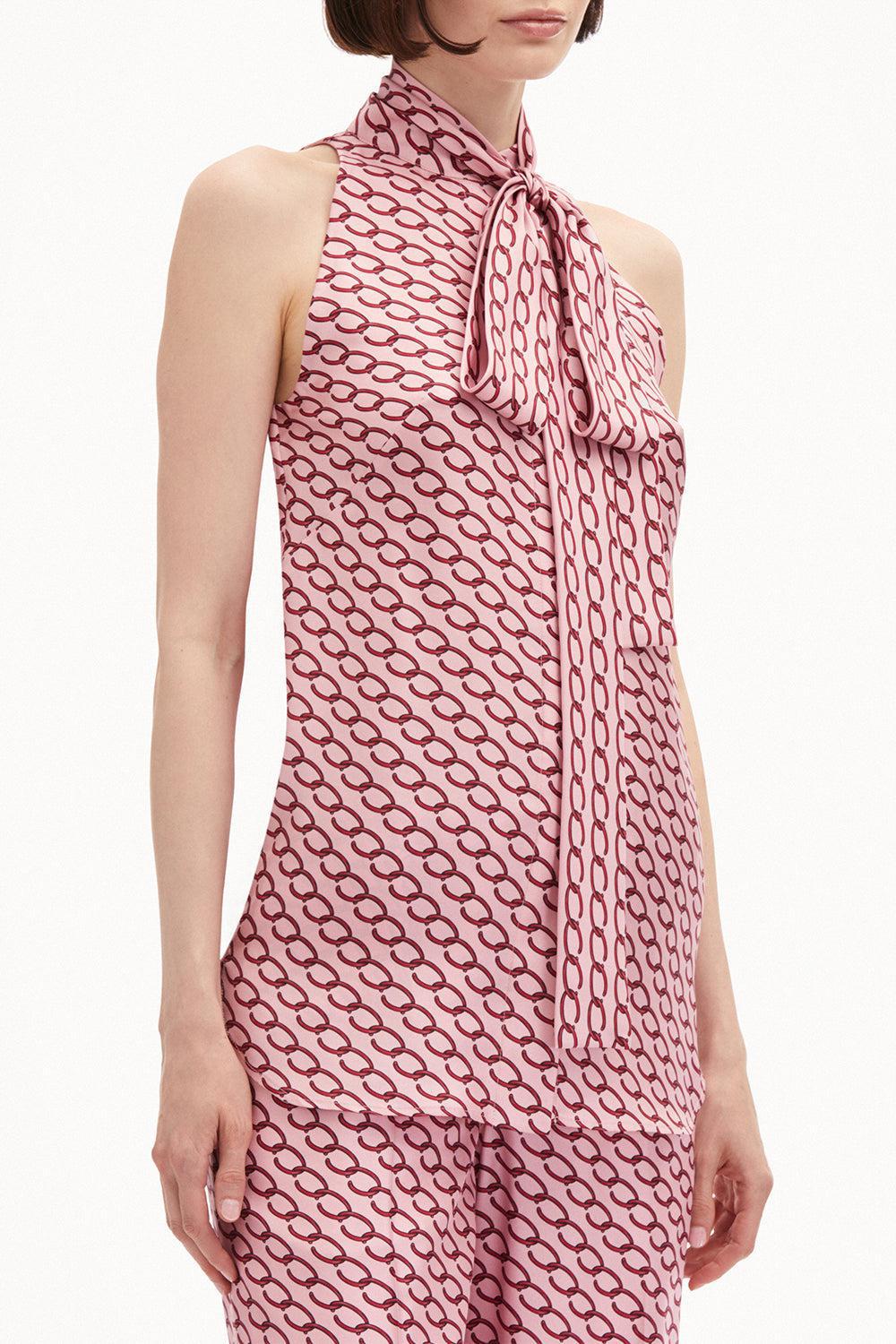 OSCAR DE LA RENTA-Sleeveless Small Chain Blouse-