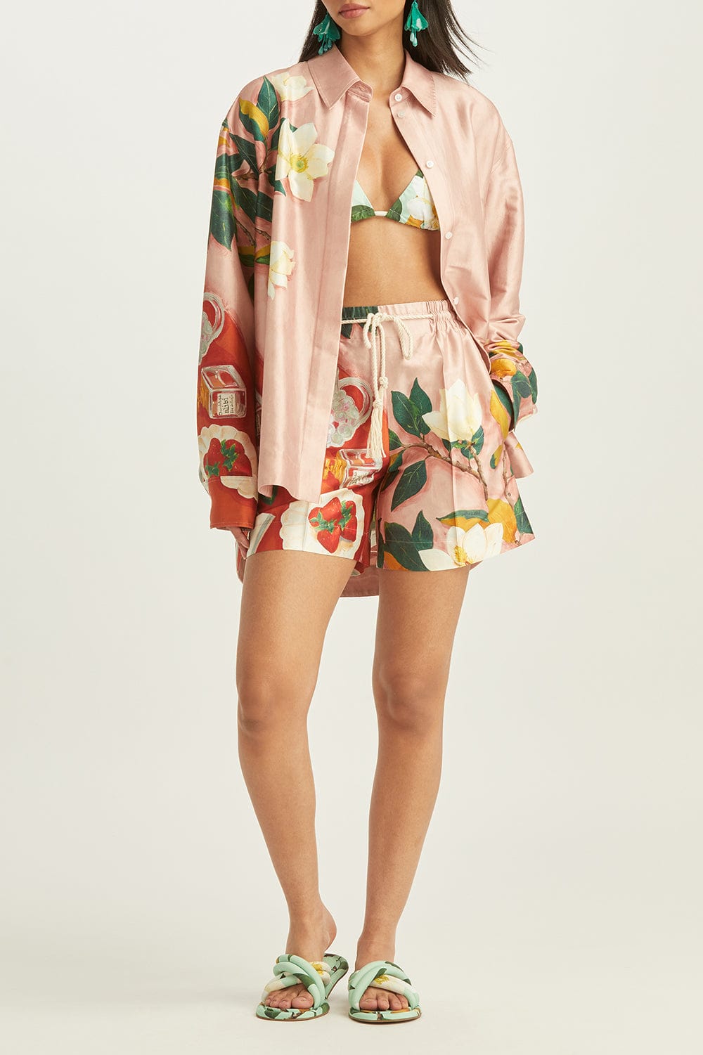 OSCAR DE LA RENTA-Placement Mikado Blouse-