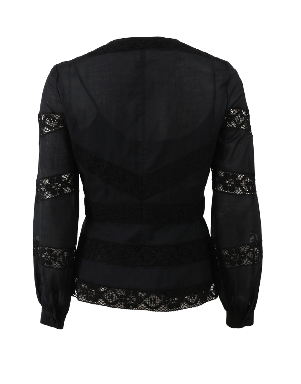 OSCAR DE LA RENTA-Lace Blouse-