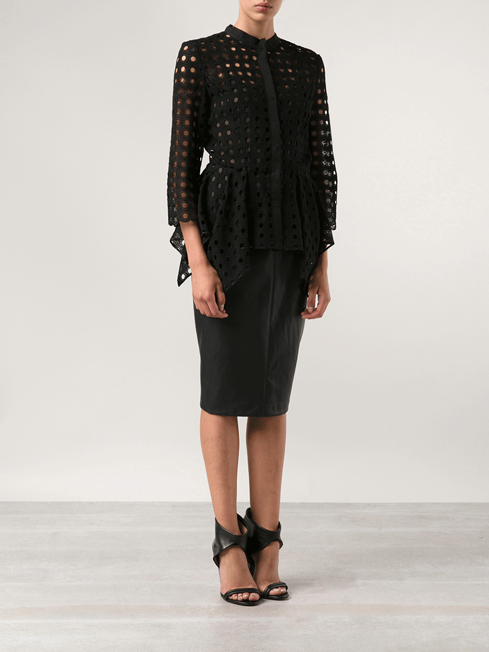 OSCAR DE LA RENTA-Peplum Jacket With Camisole-