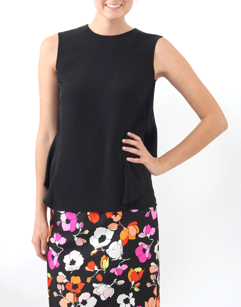 OSCAR DE LA RENTA-Capelet Back Blouse-
