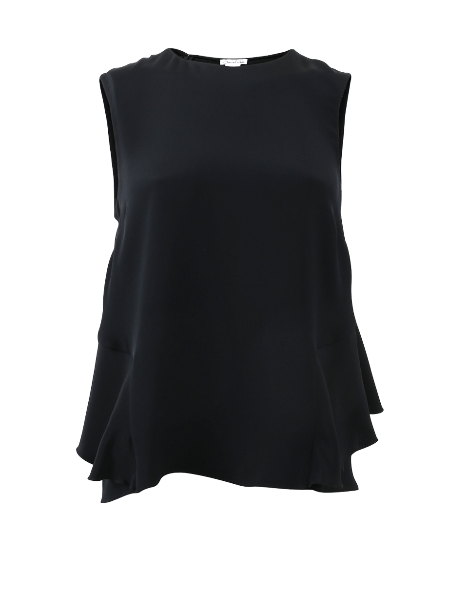 OSCAR DE LA RENTA-Capelet Back Blouse-
