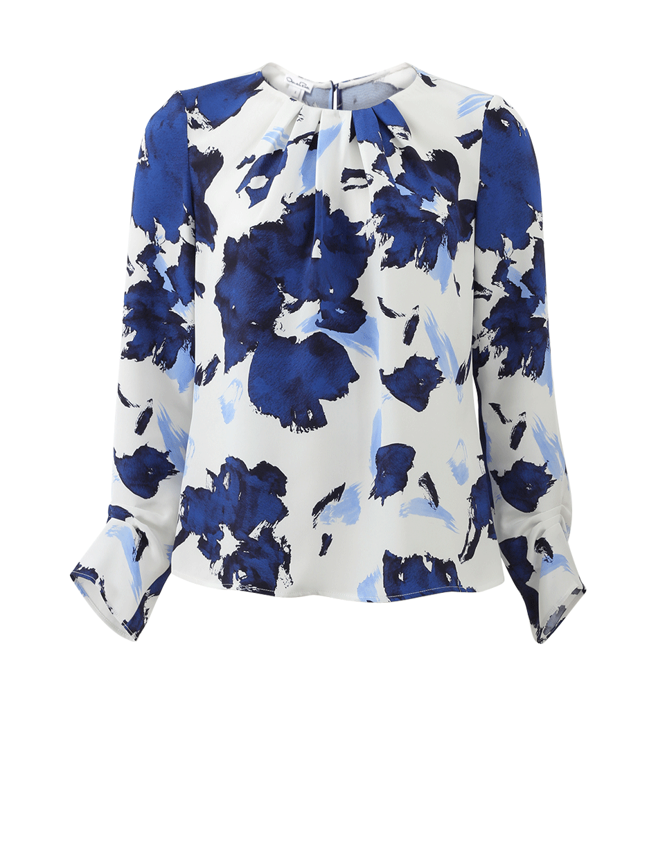 OSCAR DE LA RENTA-Watercolor Blouse-