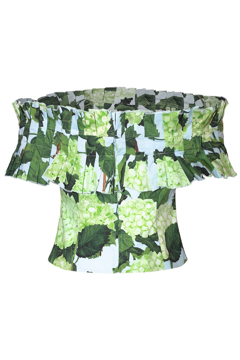 OSCAR DE LA RENTA-Hydrangea Off The Shoulder Top-