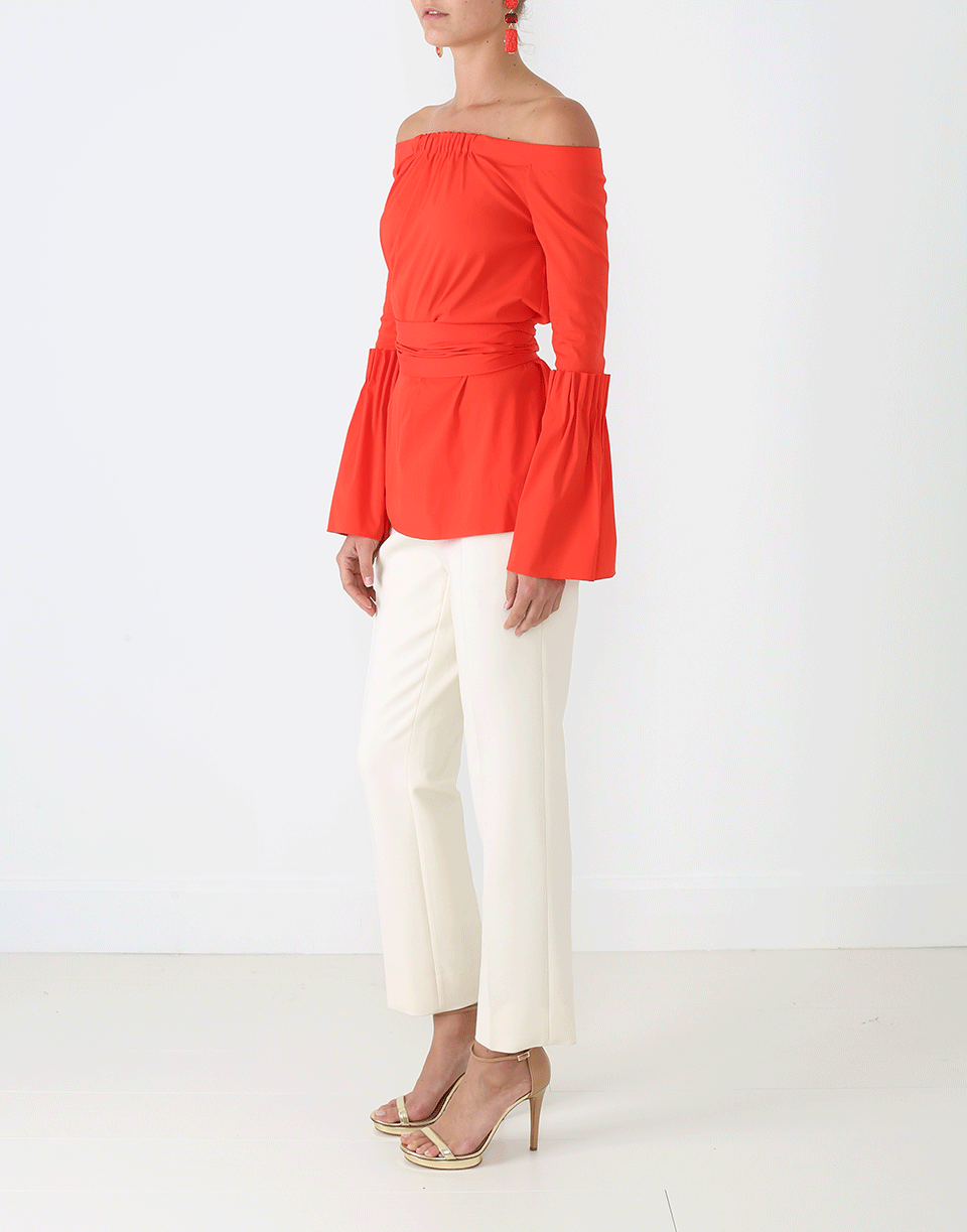OSCAR DE LA RENTA-Bell Sleeve Blouse-