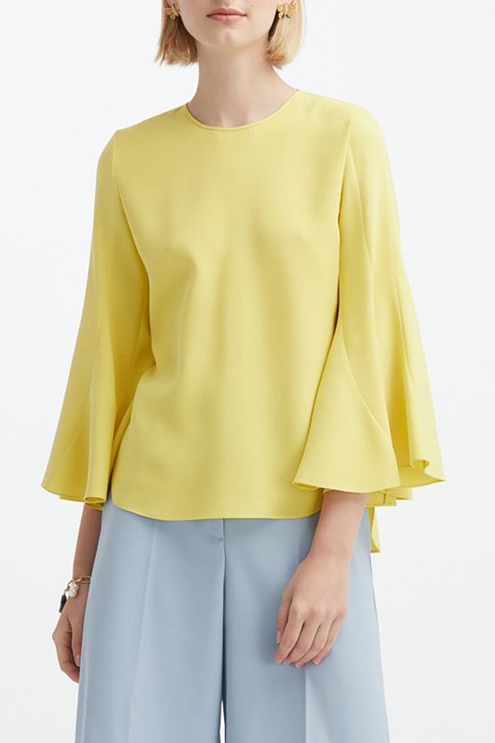 OSCAR DE LA RENTA-Curve Seam Detail Blouse-