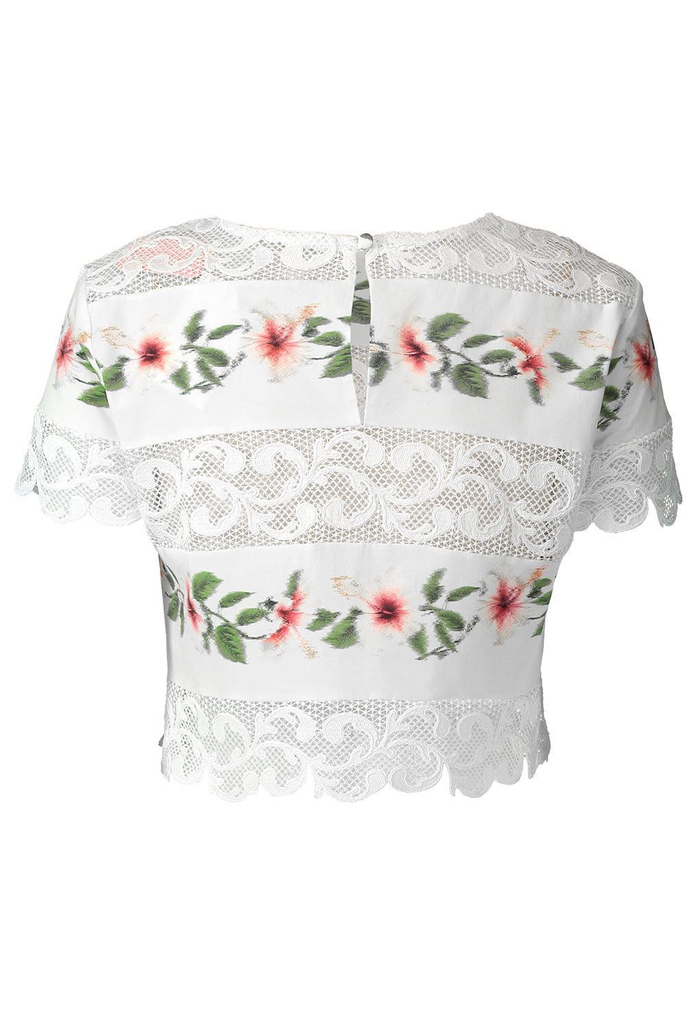 Hibiscus Floral Poplin Blouse-CREAM-4-CLOTHINGTOPBLOUSE-OSCAR DE LA RENTA