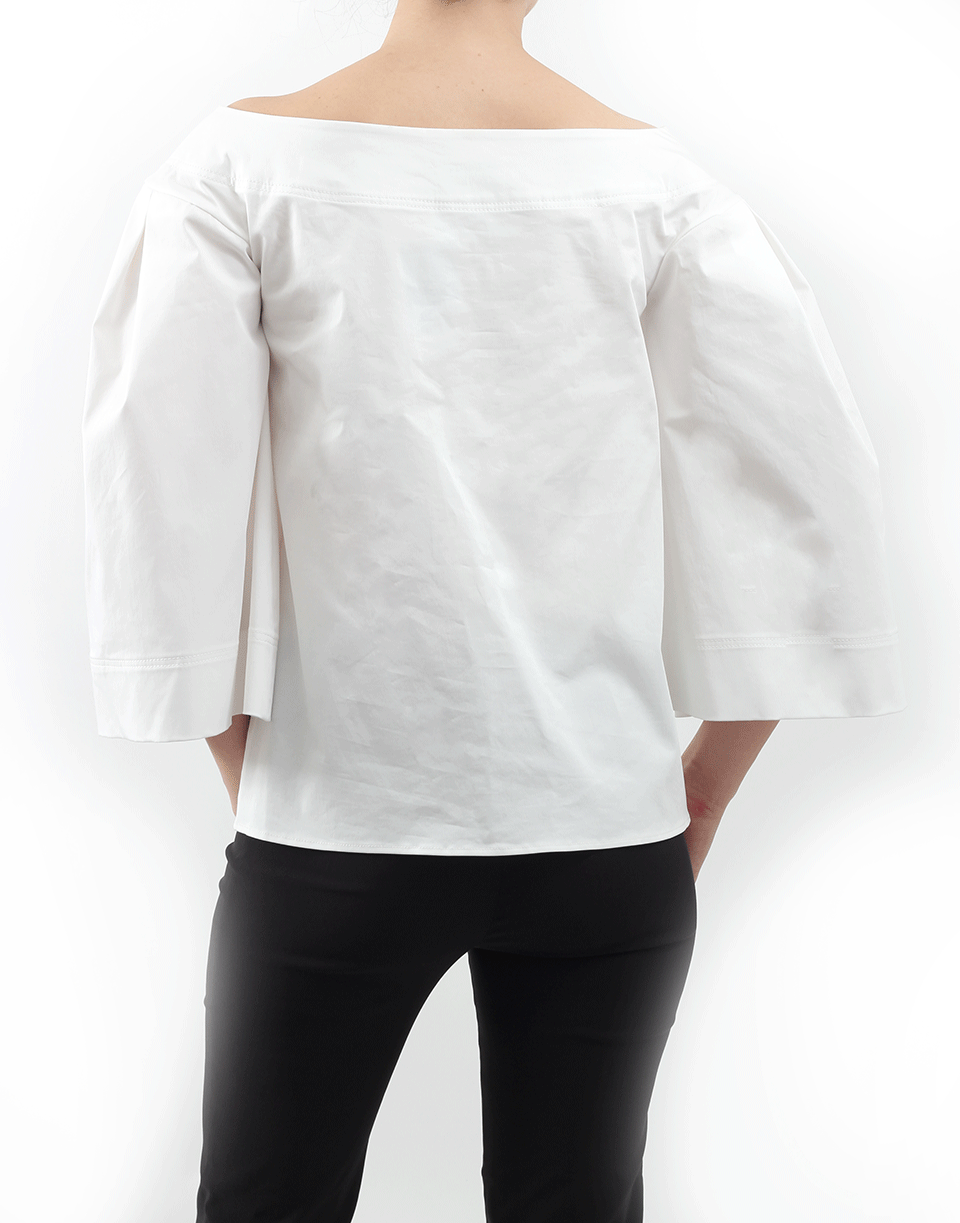 OSCAR DE LA RENTA-Flare Sleeve Blouse-