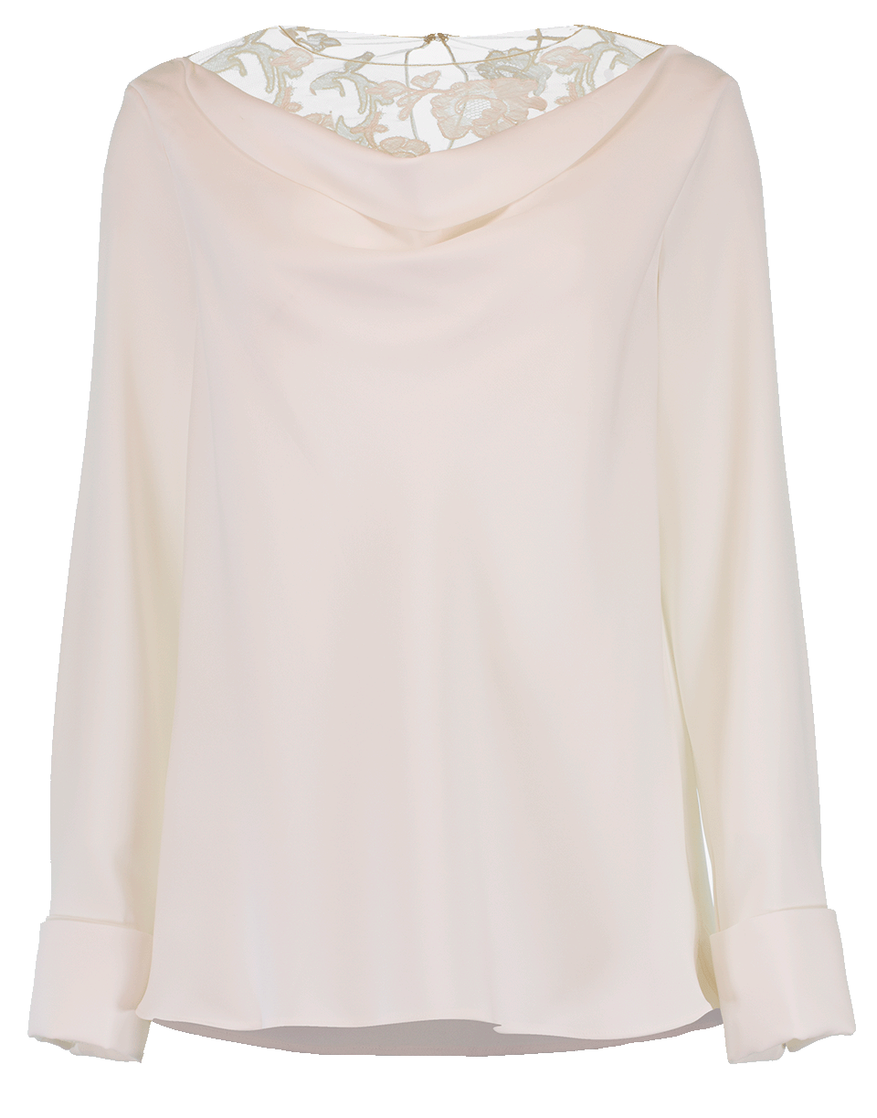 OSCAR DE LA RENTA-Lace Blouse-