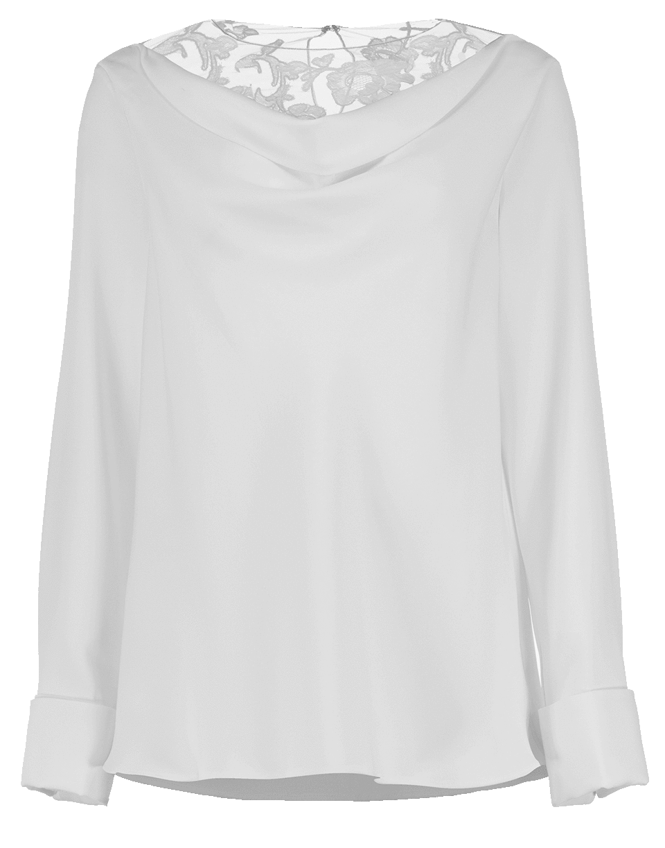 OSCAR DE LA RENTA-Lace Blouse-