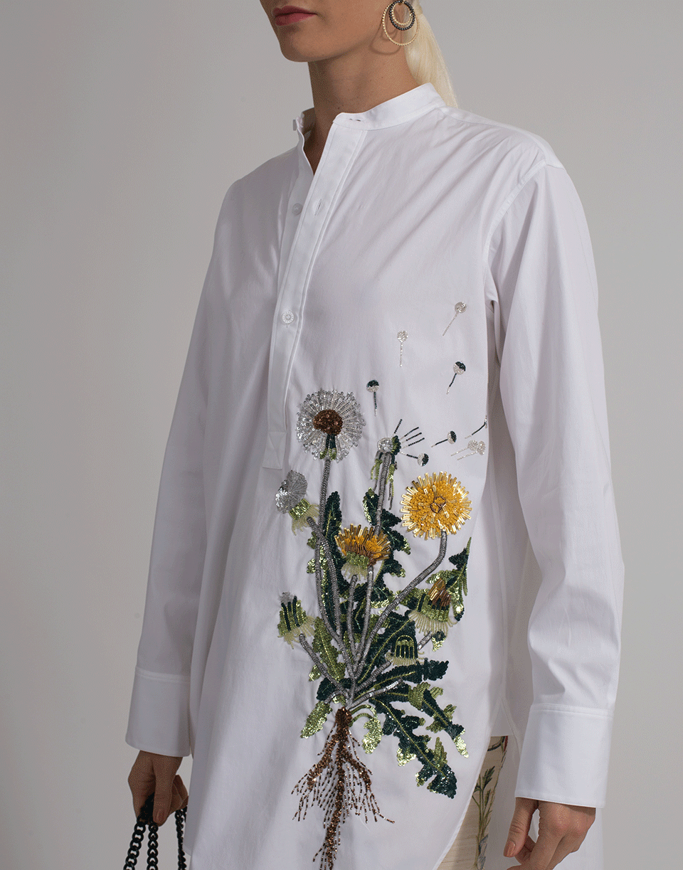 OSCAR DE LA RENTA-Sequin Embellished Blouse-