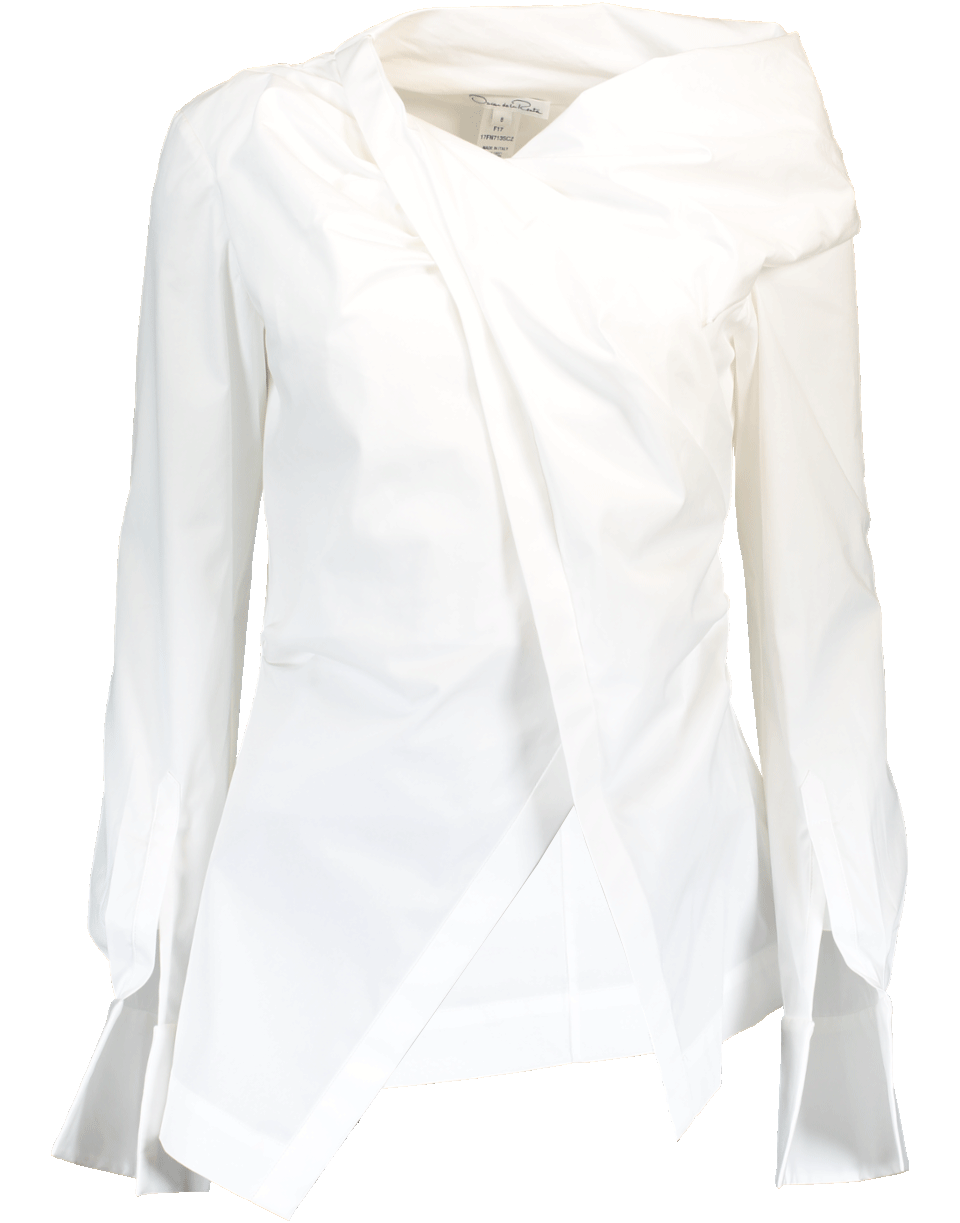 OSCAR DE LA RENTA-Poplin Blouse-