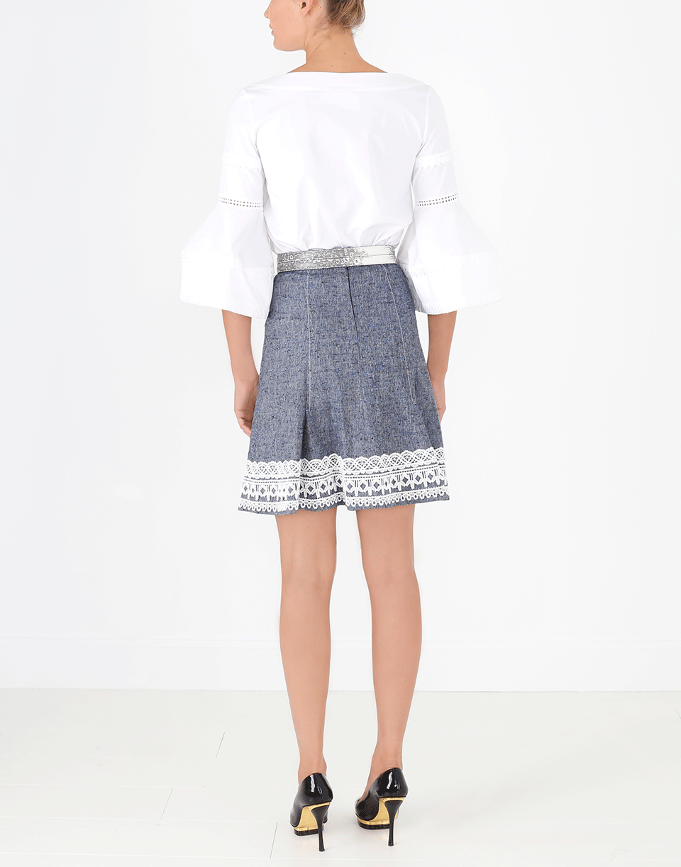 OSCAR DE LA RENTA-Bell Sleeve Blouse-