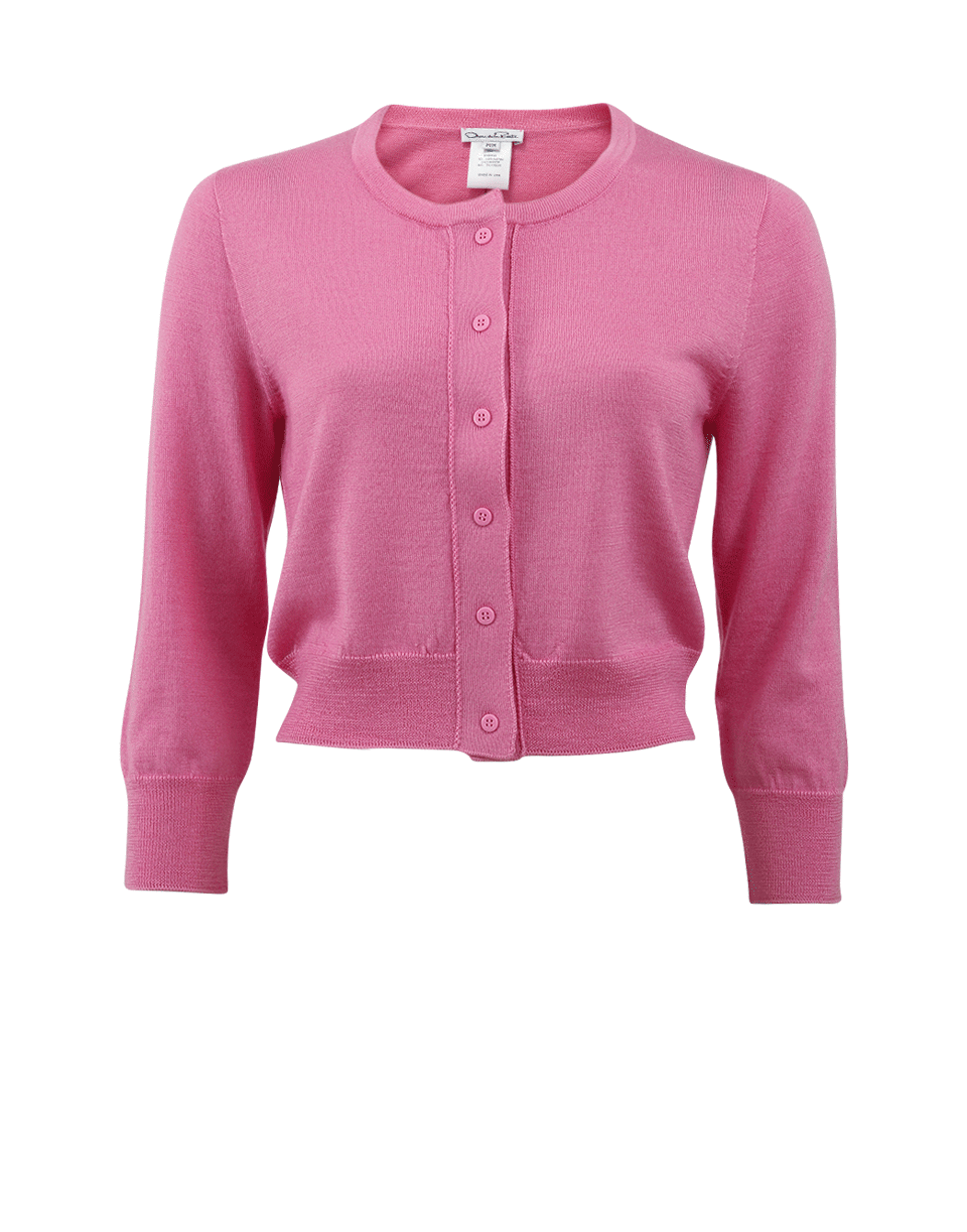 OSCAR DE LA RENTA-Cropped Cardigan-