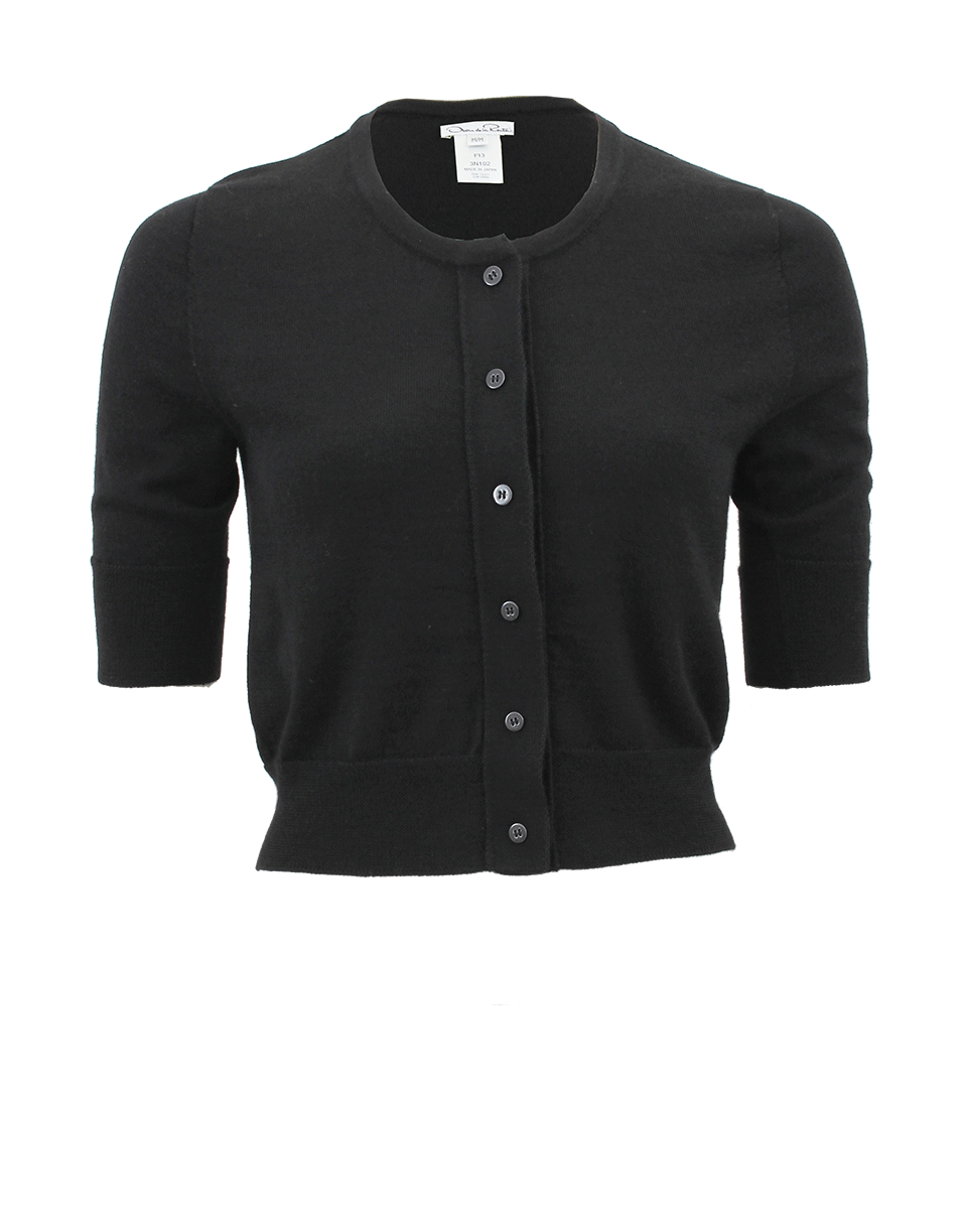 OSCAR DE LA RENTA-Classic Crop Cardigan-