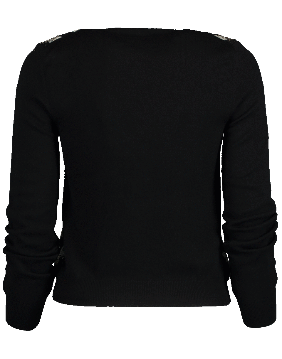 OSCAR DE LA RENTA-Tweed Crewneck Cardigan-