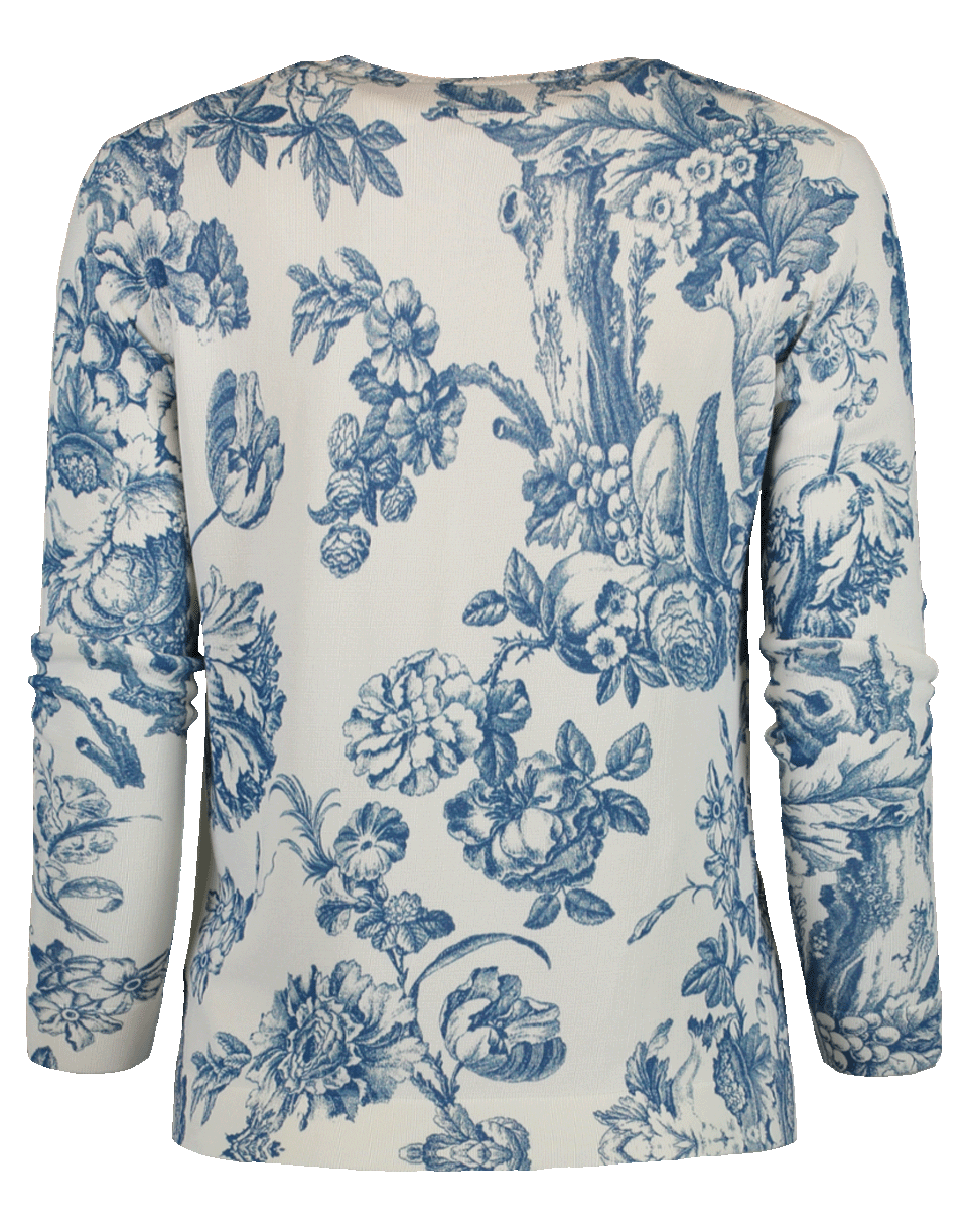 OSCAR DE LA RENTA-Printed Cardigan-