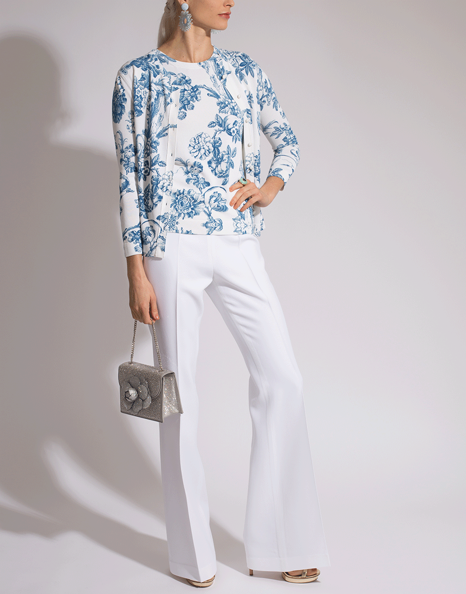 OSCAR DE LA RENTA-Printed Cardigan-