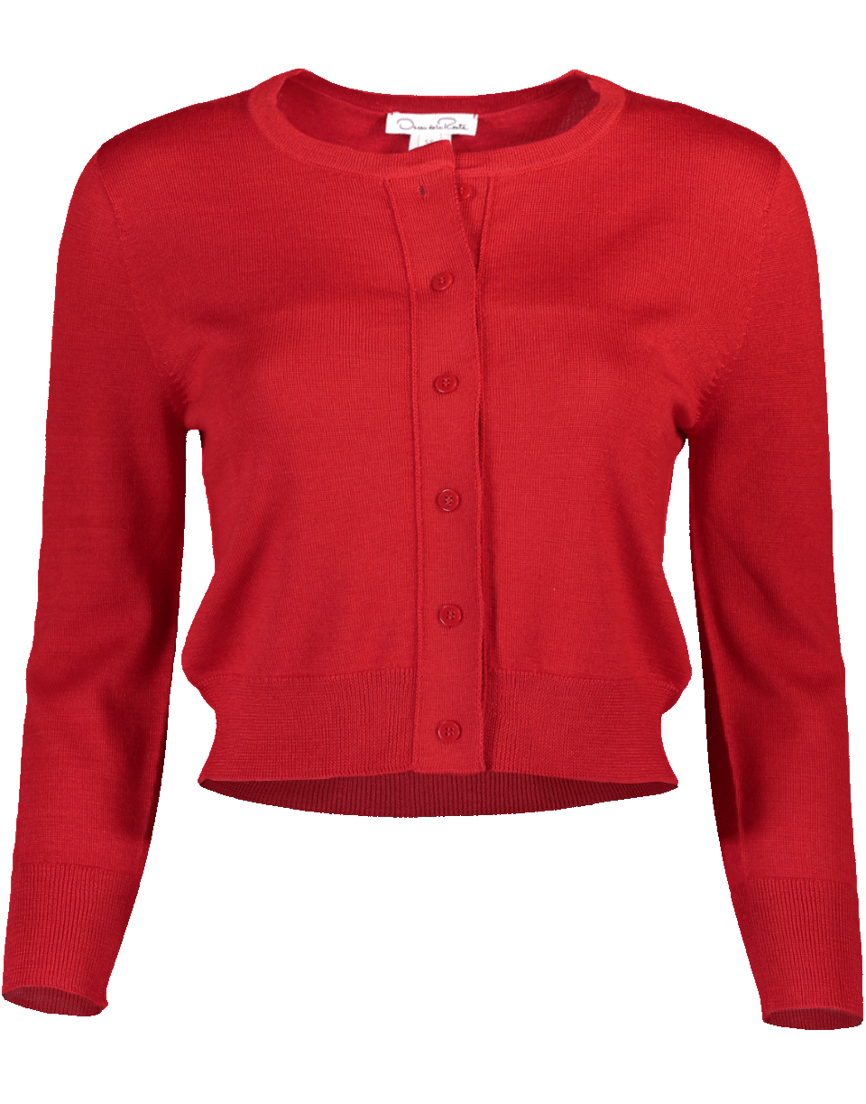 OSCAR DE LA RENTA-Cropped Cardigan-