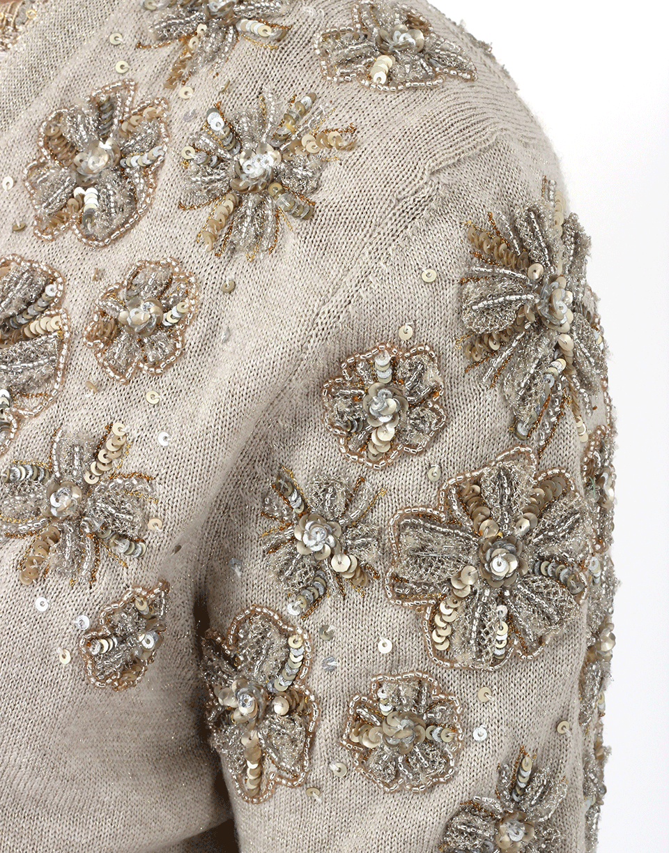 OSCAR DE LA RENTA-Beaded Cardigan-