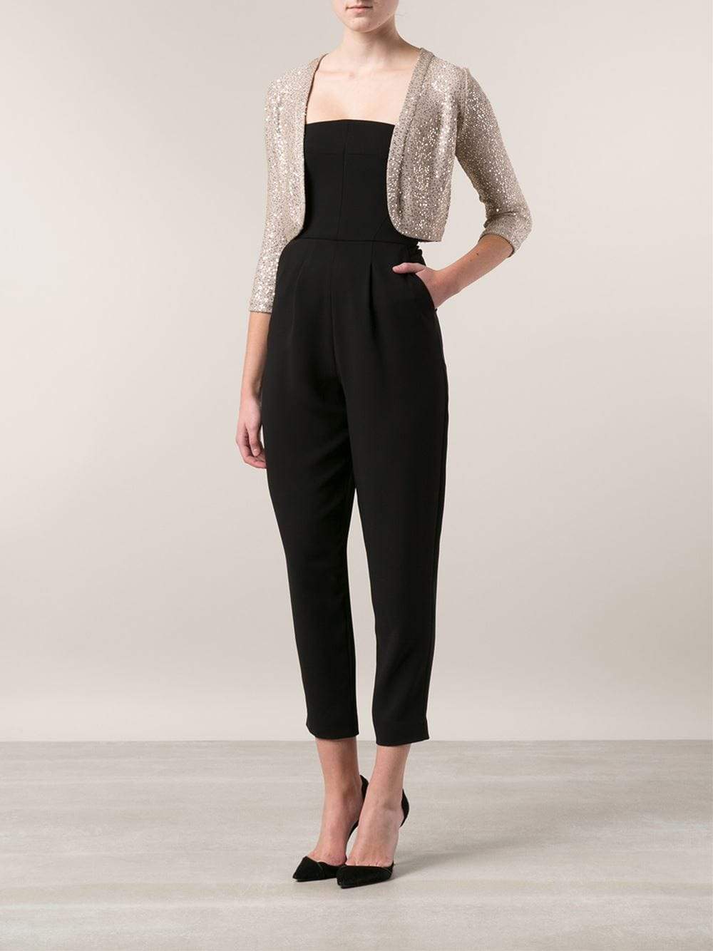 OSCAR DE LA RENTA-Sequin Bolero-