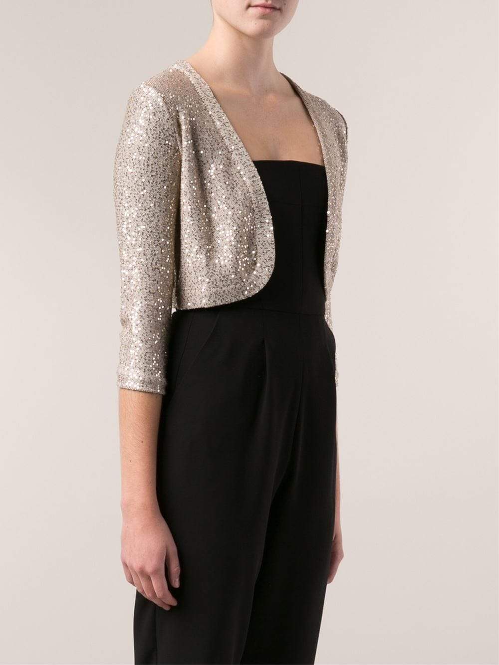 OSCAR DE LA RENTA-Sequin Bolero-