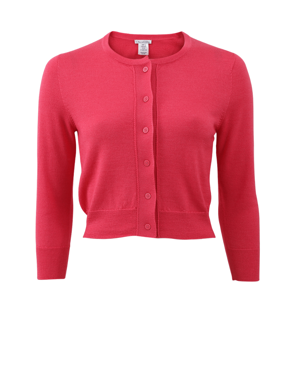 OSCAR DE LA RENTA-Cropped Cardigan-