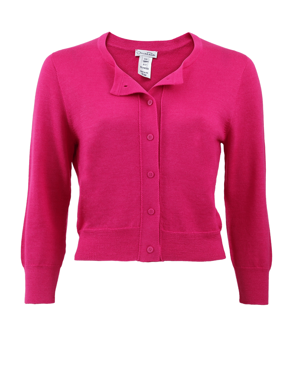 OSCAR DE LA RENTA-Cropped Cardigan-