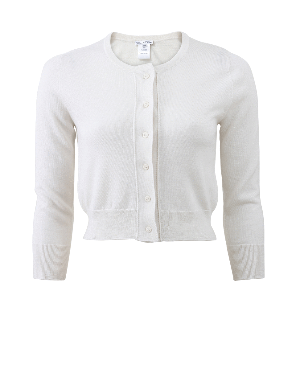 OSCAR DE LA RENTA-Cropped Cardigan-