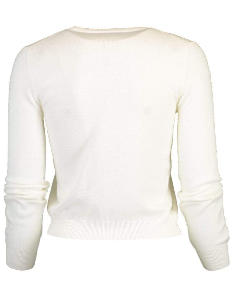 OSCAR DE LA RENTA-Ombre Pressed Flower Cardigan-
