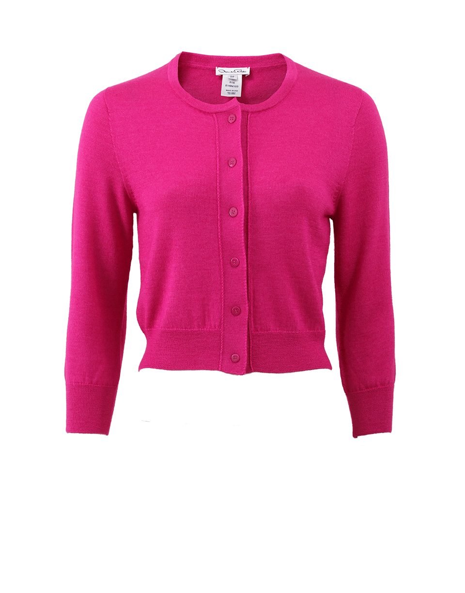OSCAR DE LA RENTA-Cropped Cardigan-
