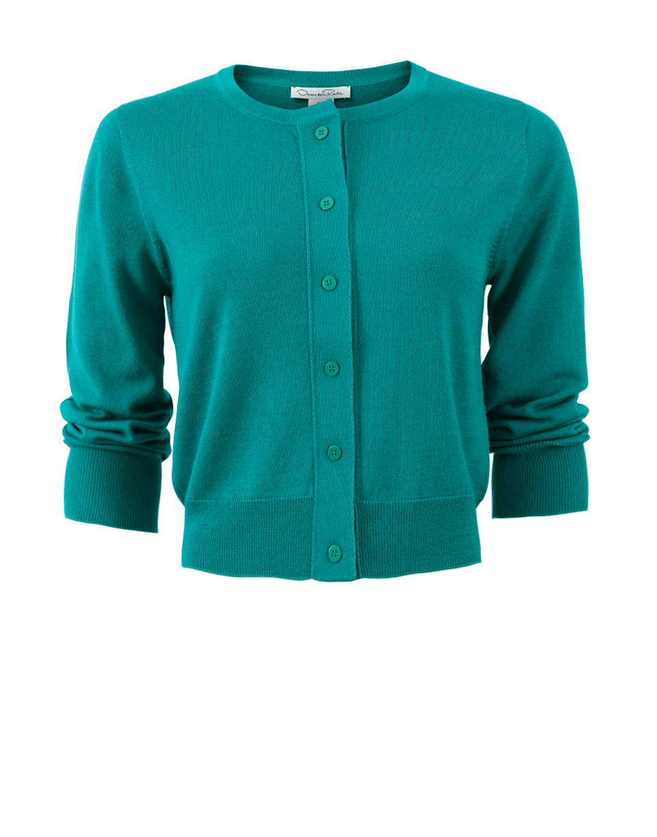 OSCAR DE LA RENTA-Cropped Cardigan-