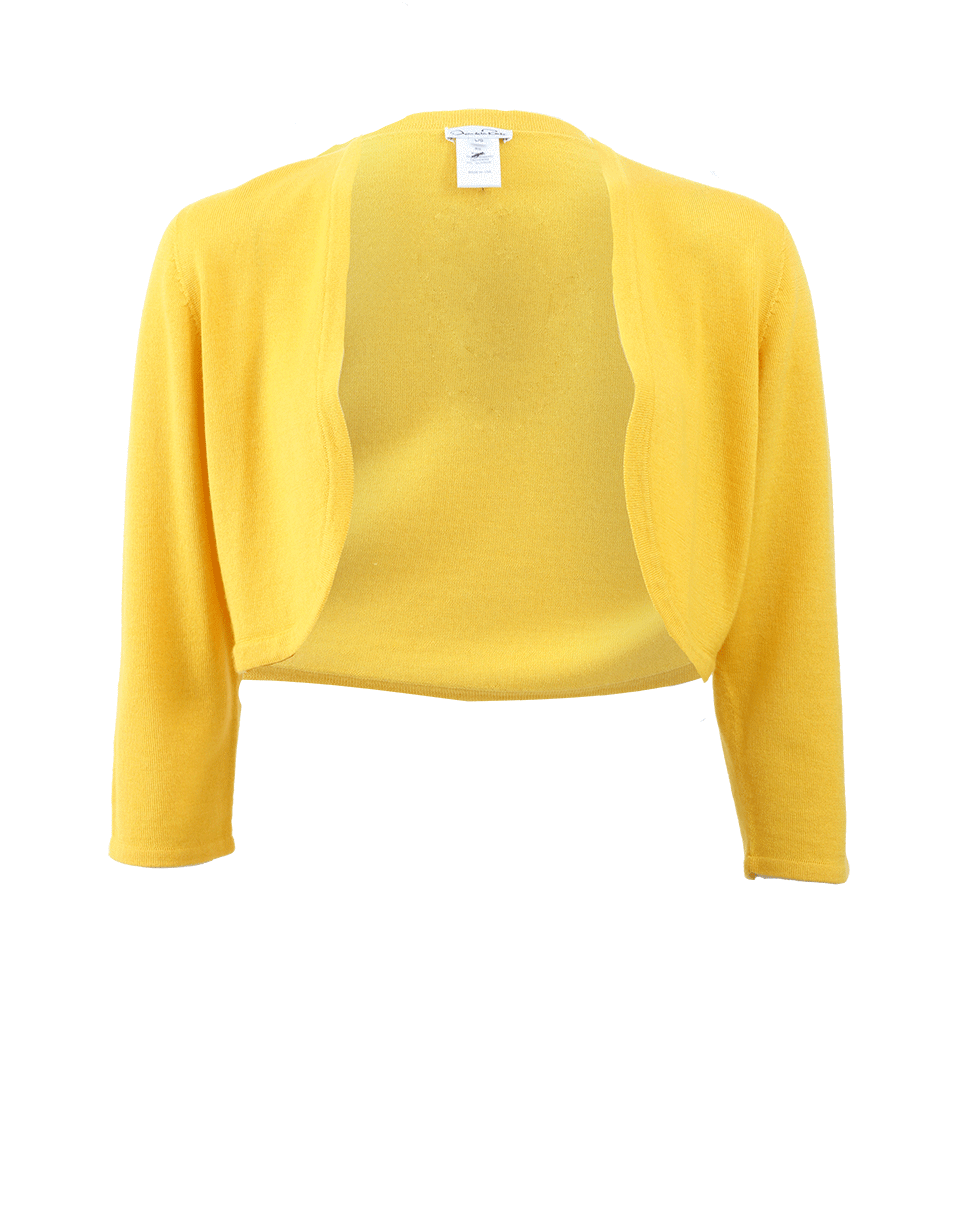 OSCAR DE LA RENTA-Three-Quarter Sleeve Bolero-