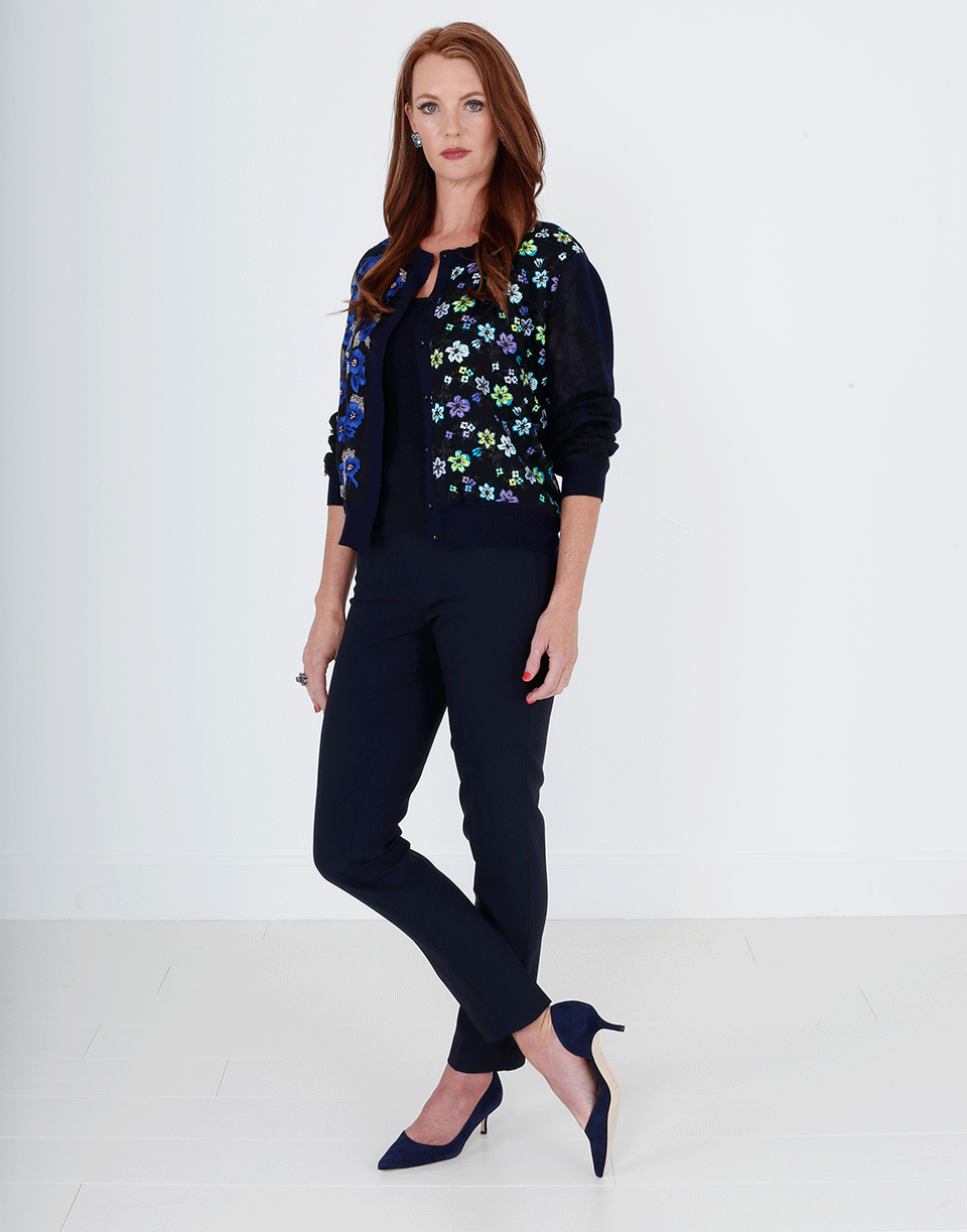 OSCAR DE LA RENTA-Patchwork Cardigan-