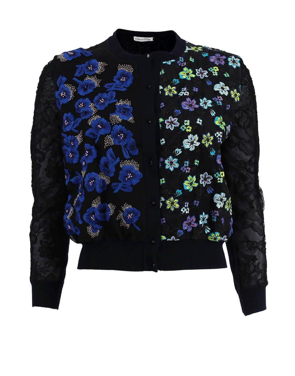 OSCAR DE LA RENTA-Patchwork Cardigan-