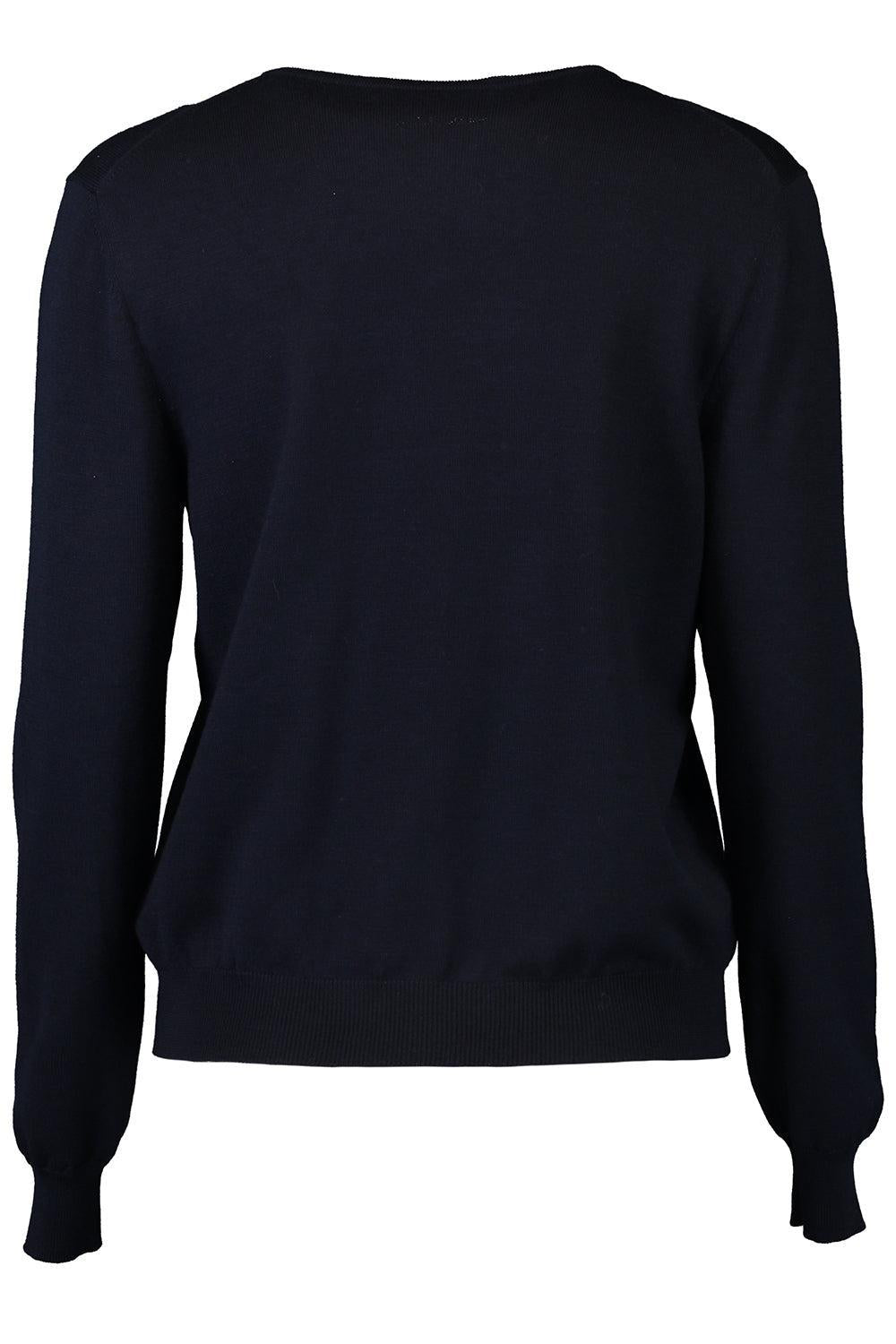 JEWEL BUTTON CARDIGAN-NAVY-XS-CLOTHINGTOPCARDIGAN-OSCAR DE LA RENTA