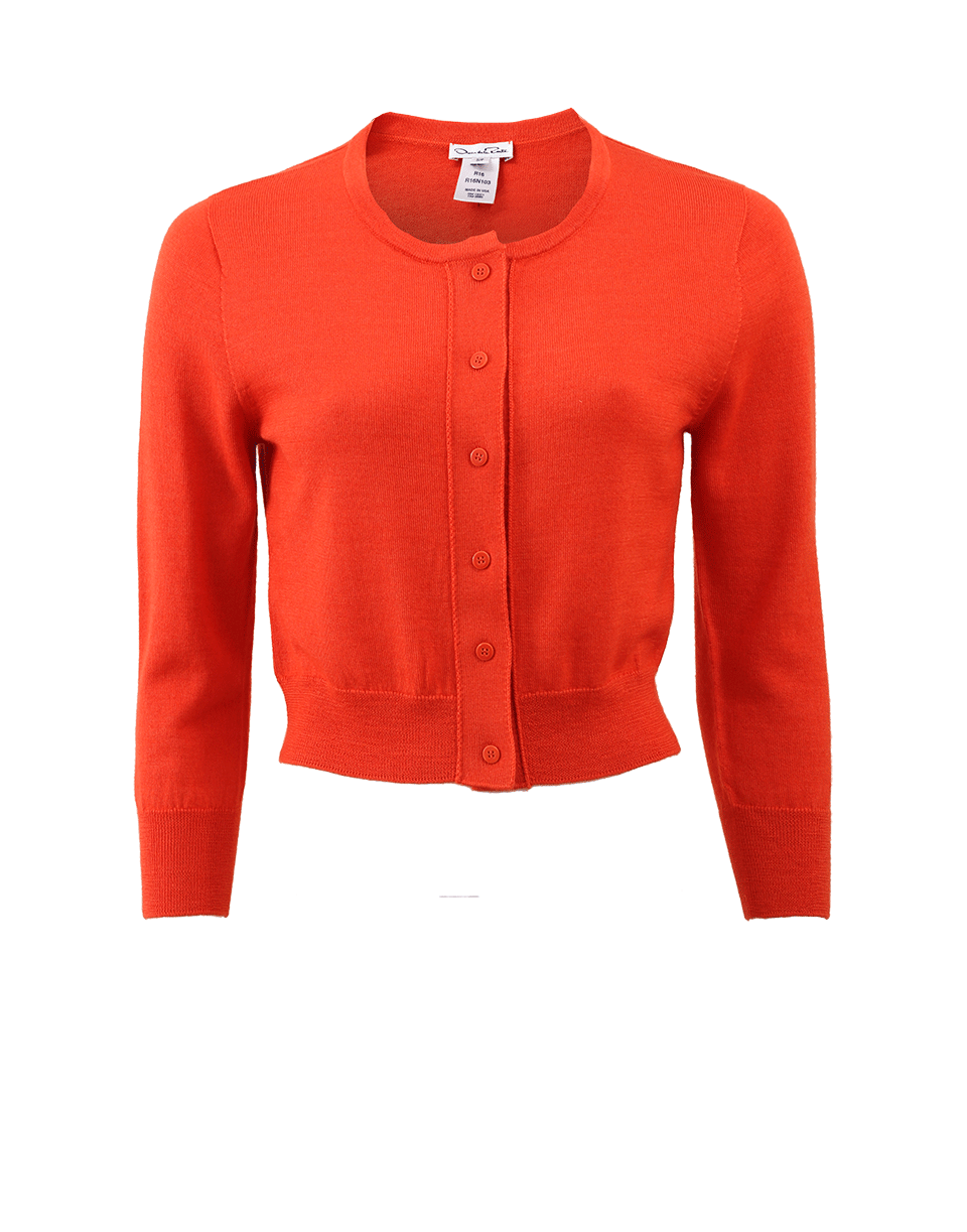 OSCAR DE LA RENTA-Cropped Cardigan-