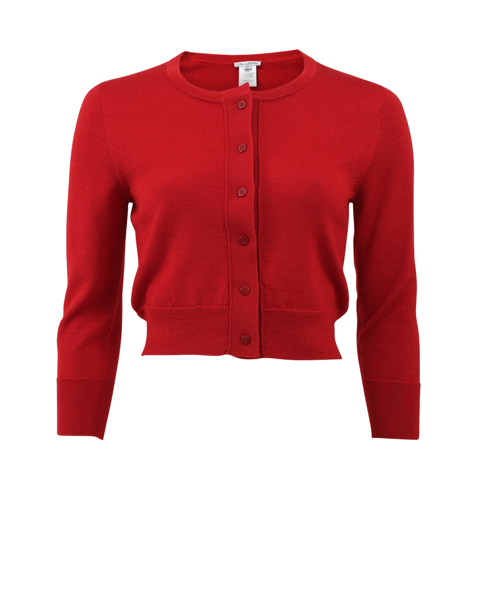 OSCAR DE LA RENTA-Cropped Cardigan-