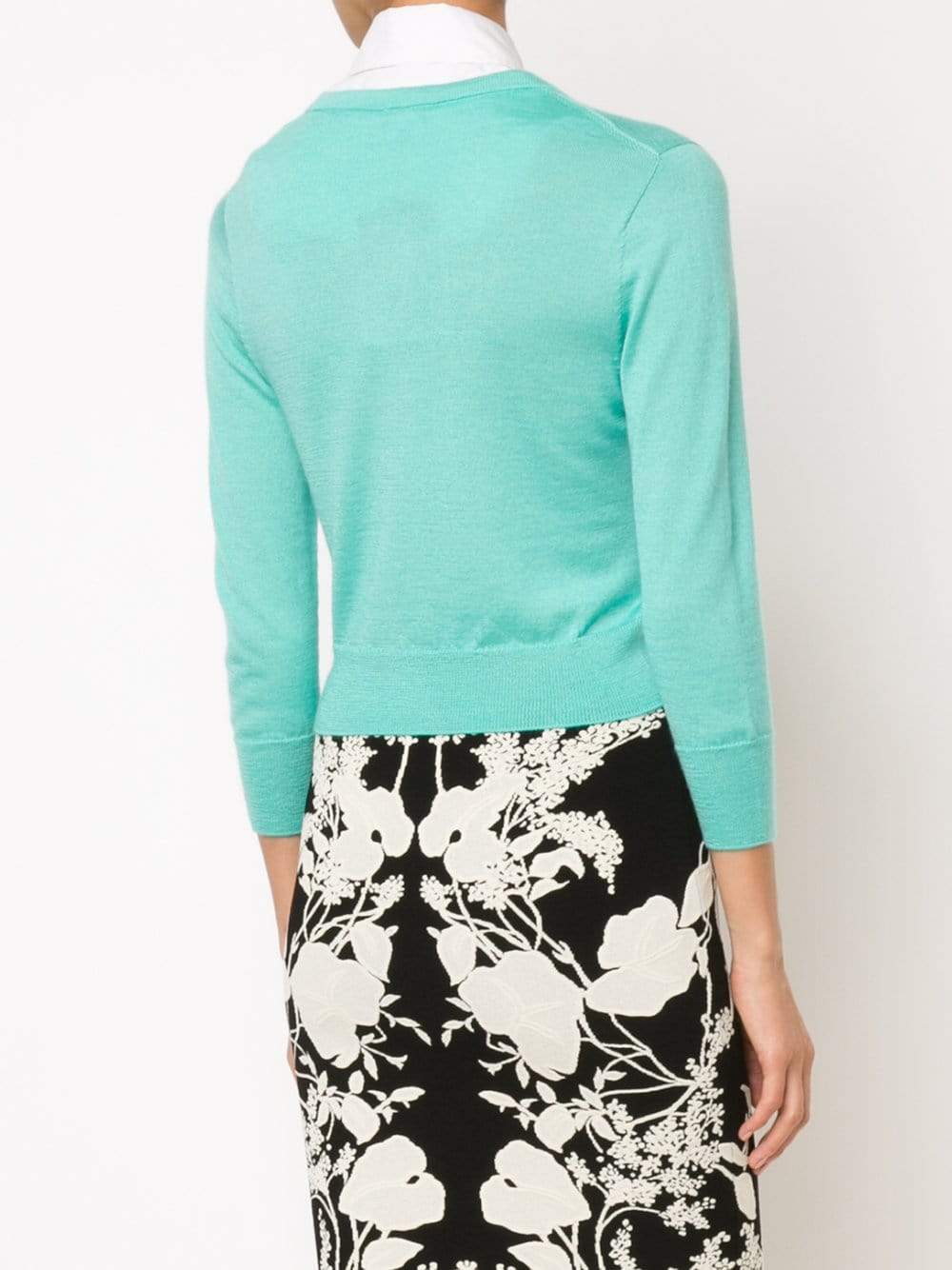 OSCAR DE LA RENTA-Cropped Cardigan-