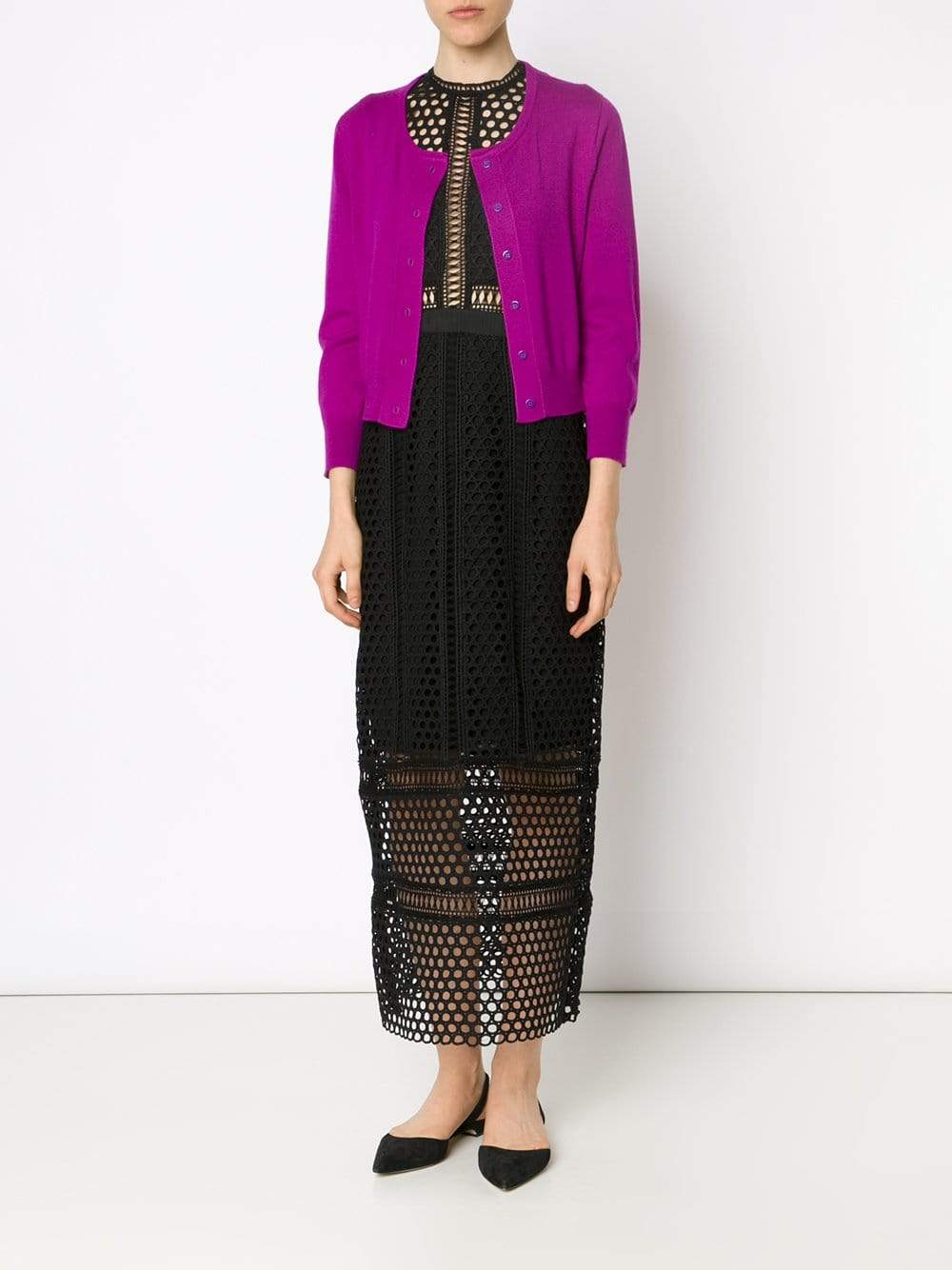 OSCAR DE LA RENTA-Cropped Cardigan-