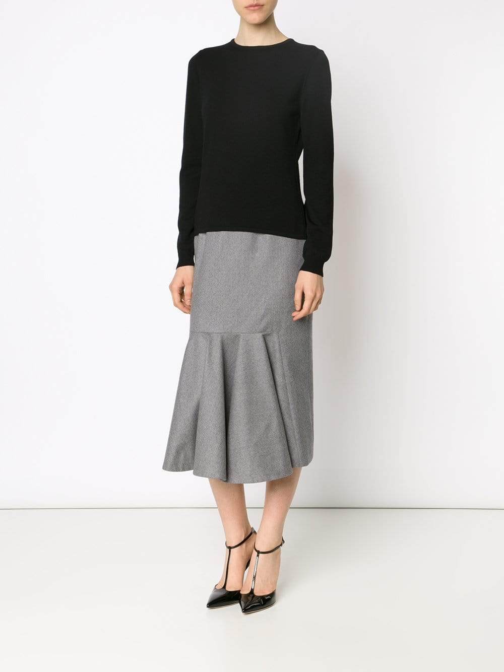 OSCAR DE LA RENTA-Merino Knit Top-