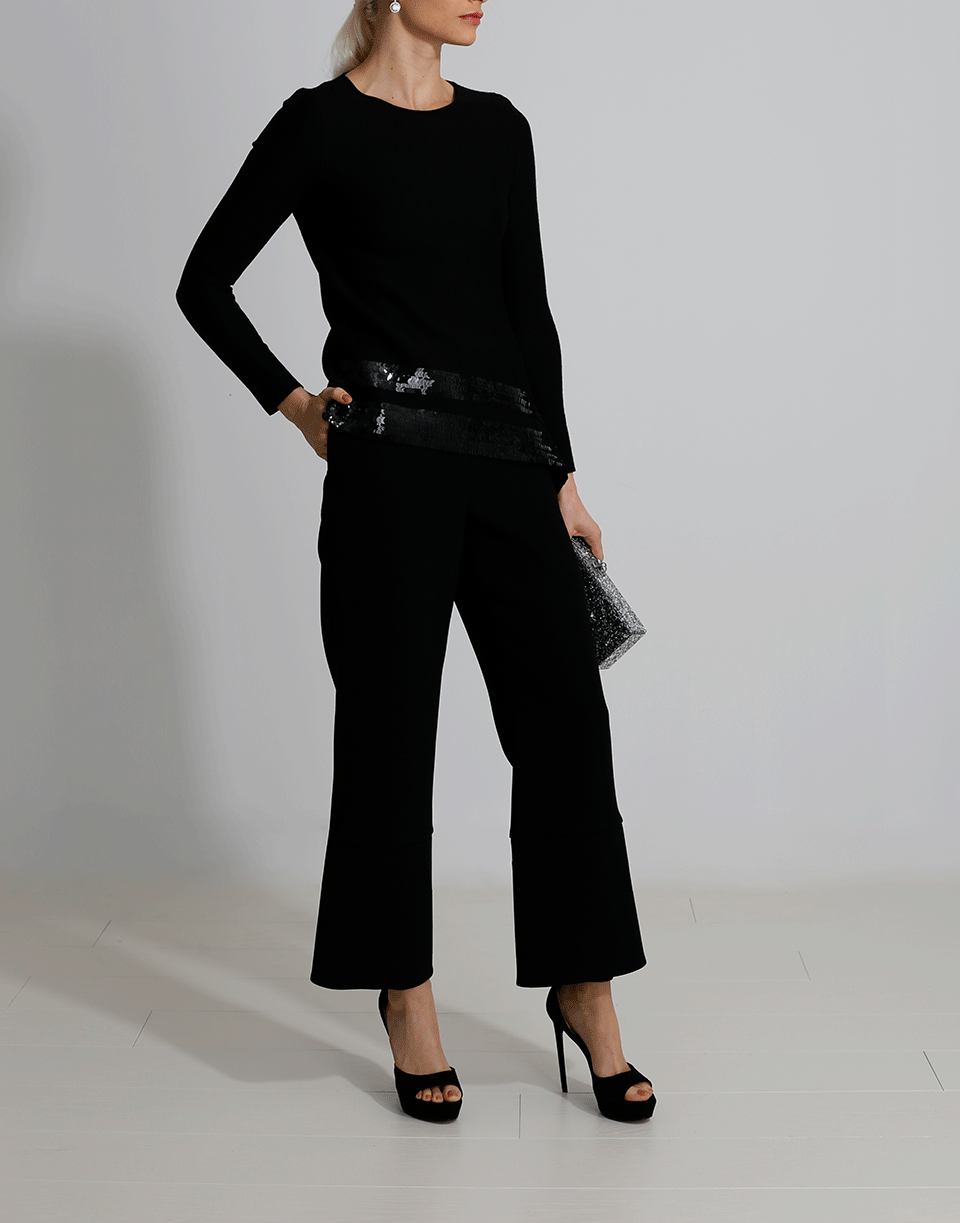 OSCAR DE LA RENTA-Beaded Knit Top-