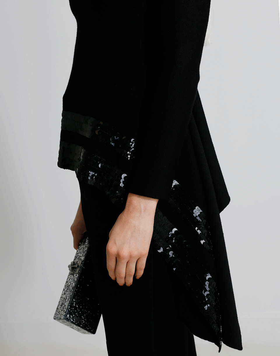 OSCAR DE LA RENTA-Beaded Knit Top-