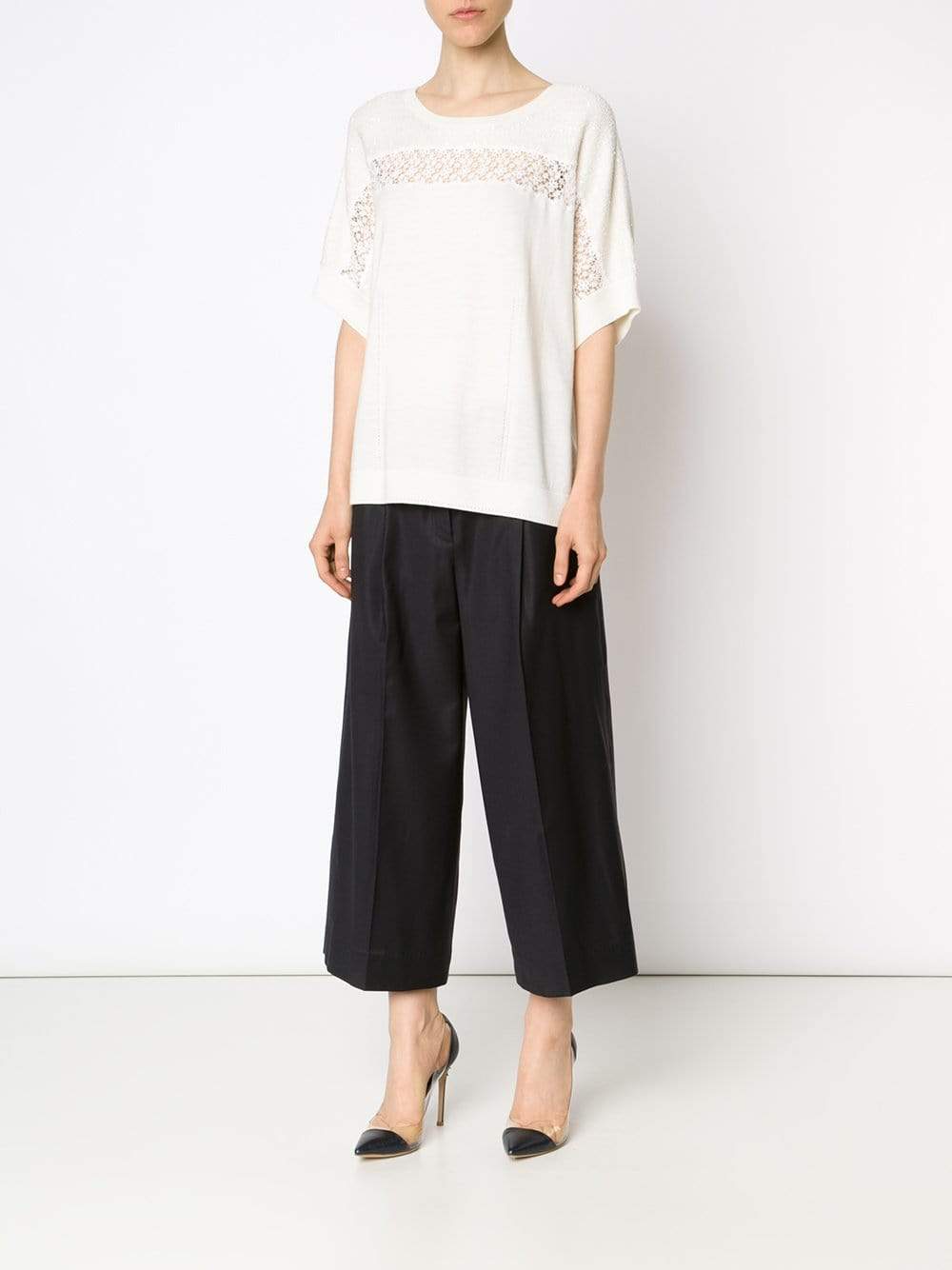 OSCAR DE LA RENTA-Boxy Knit Top-
