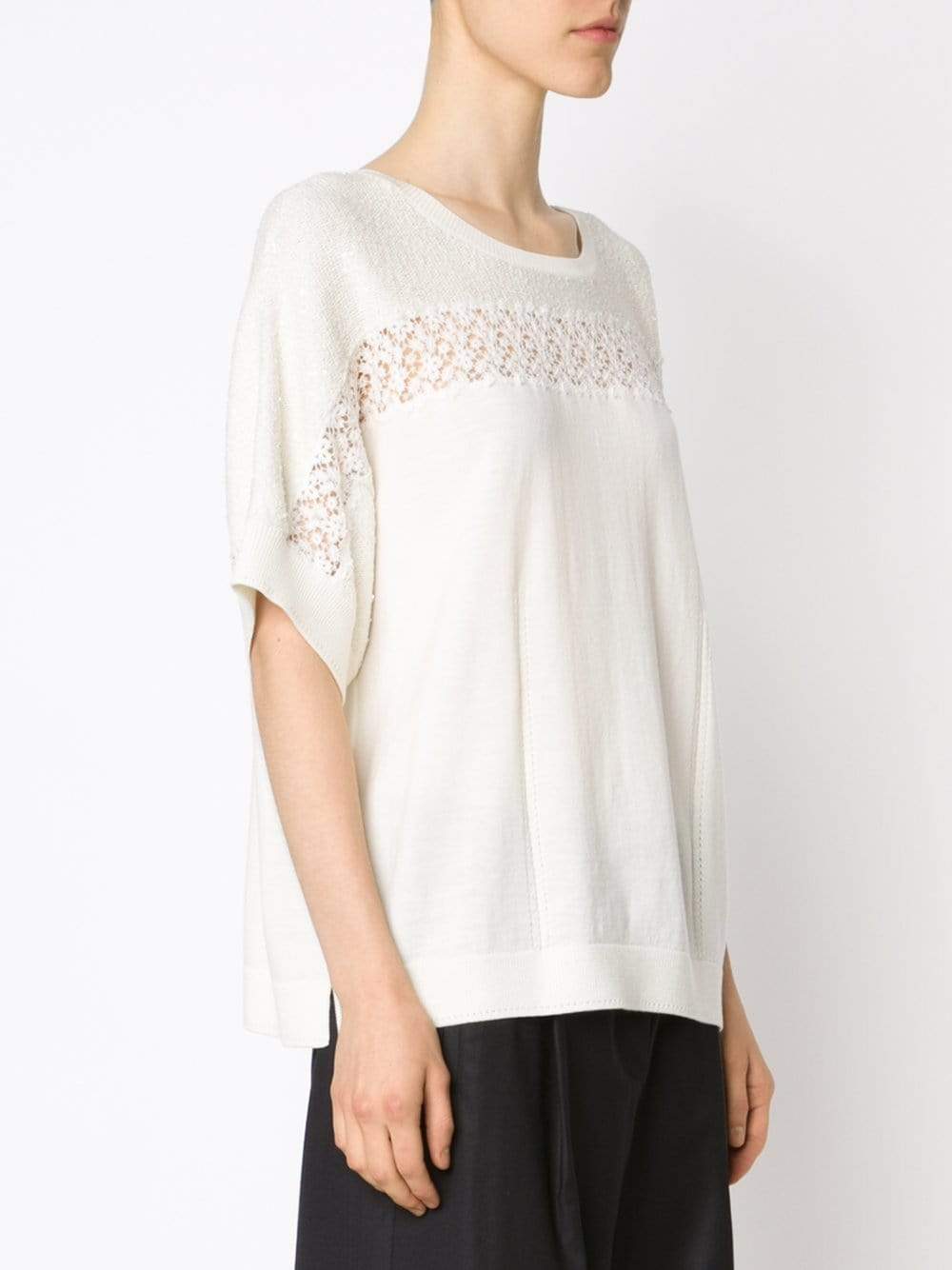 OSCAR DE LA RENTA-Boxy Knit Top-