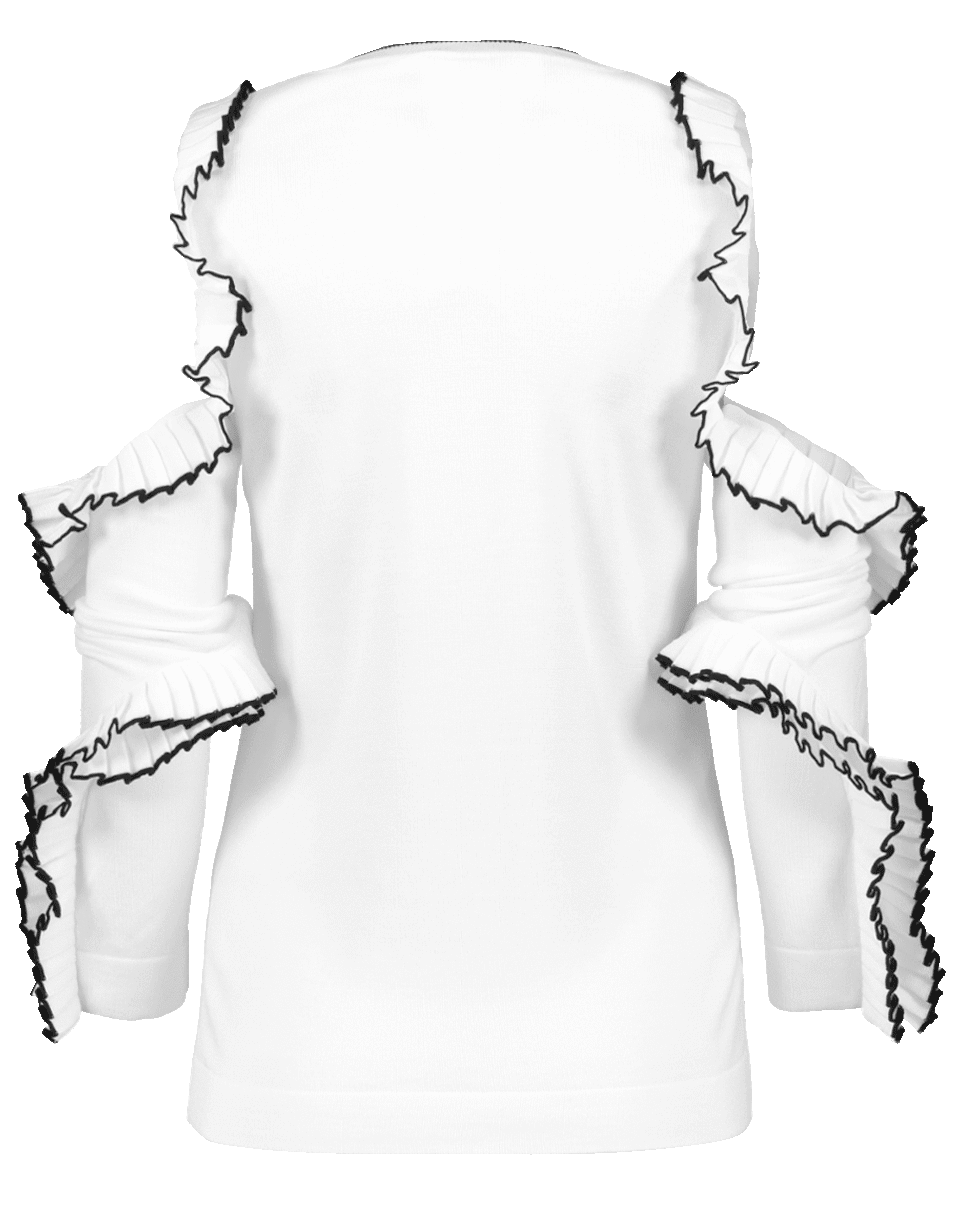 OSCAR DE LA RENTA-Cold Shoulder Knit Top-
