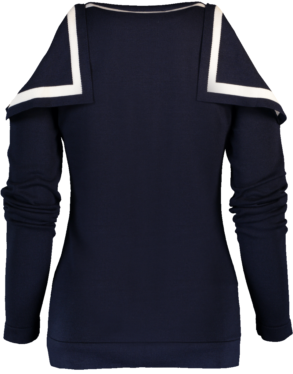 OSCAR DE LA RENTA-Cold Shoulder Top-
