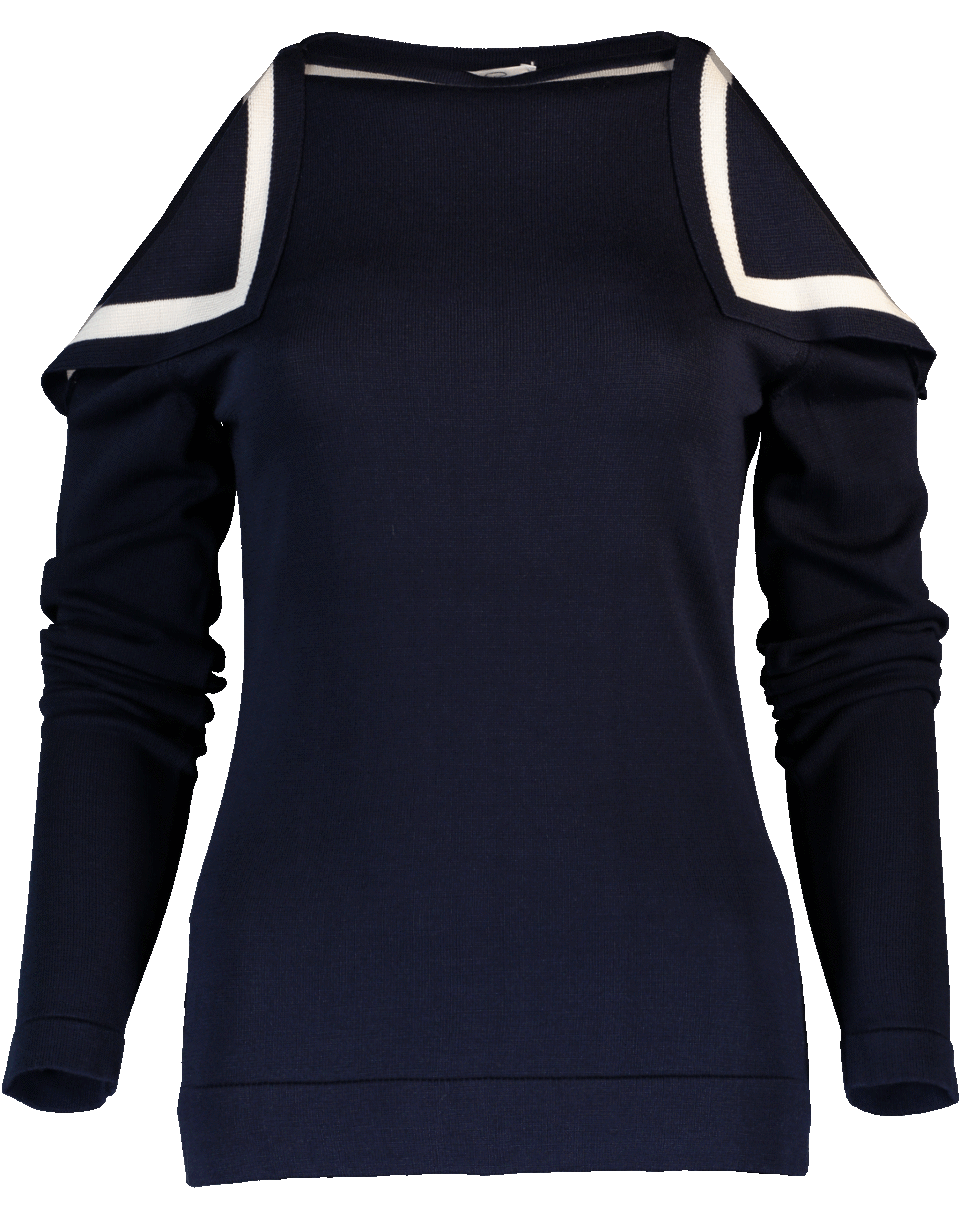 OSCAR DE LA RENTA-Cold Shoulder Top-