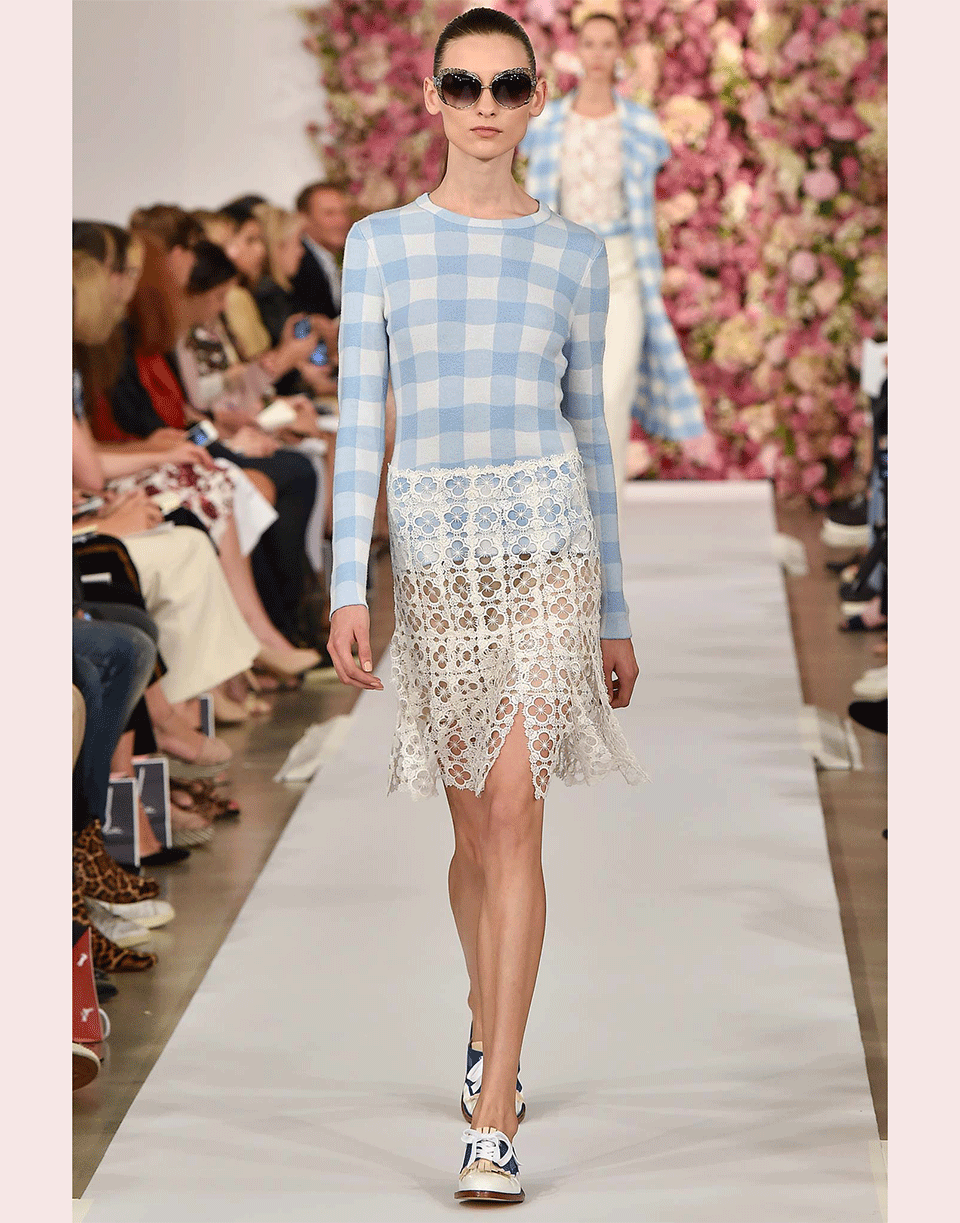 OSCAR DE LA RENTA-Buffalo Check Pullover-WEDGEWD