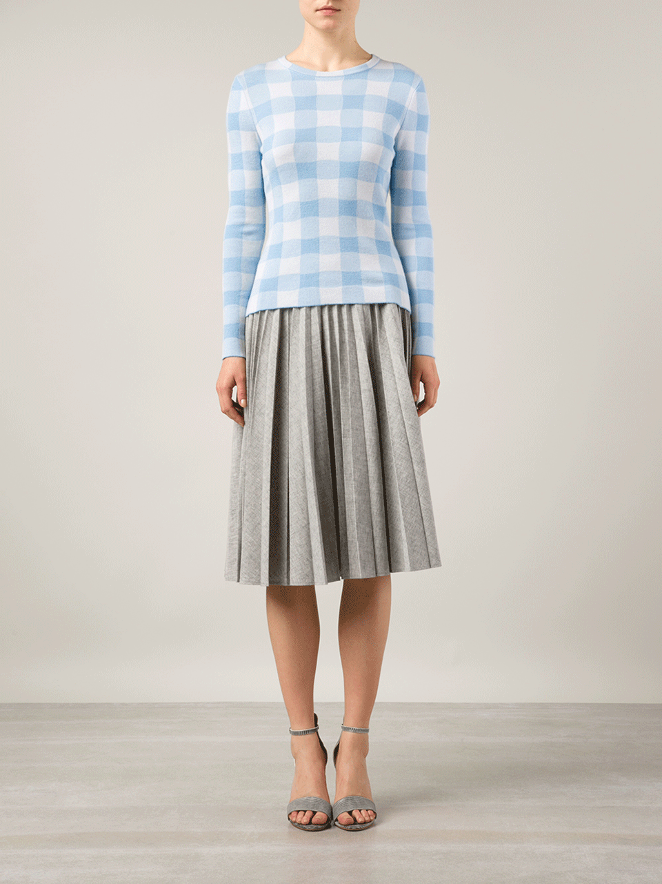 OSCAR DE LA RENTA-Buffalo Check Pullover-WEDGEWD